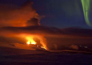 بركان في ايسلندا - أرشيفية